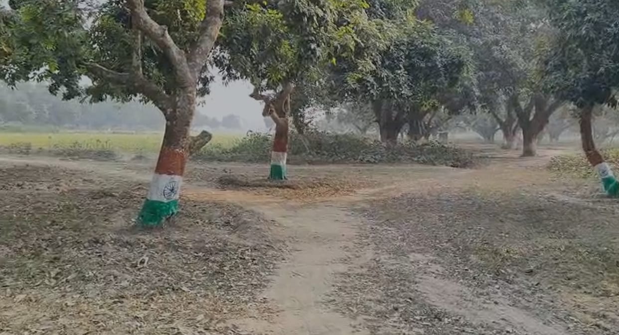 katihar mango man kalidas banerjee tricolour garden environment protection republic day