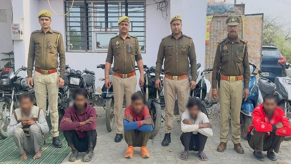 पकड़े गए वाहन चोर