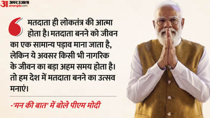 pm modi mann ki baat main big points from bhajan clubbing start up india voters day