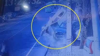 Uncontrolled car collides with another vehicle