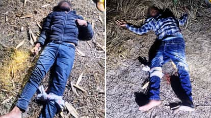 police team Two criminals shot in Mau injured after robbing a businessman weapons recovered