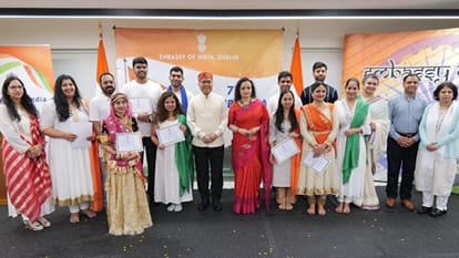 India 77th Republic Day celebrated in Dublin in Ireland