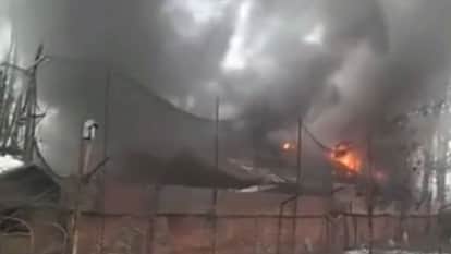 Massive Fire Erupts at CRPF Camp in Sumbal Bandipora Property Damaged