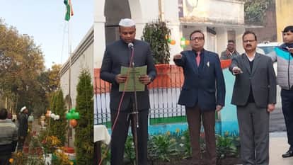 Divisional Commissioner hoisted the tricolor flag at the Commissionerate office in Bareilly