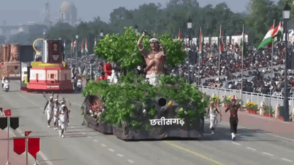 Republic Day 2026 Chhattisgarh tableau becomes center of attraction on Kartavya Path