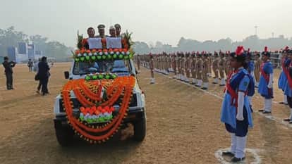 77th republic day flag hoisting sandis compound dilip jaiswal development update