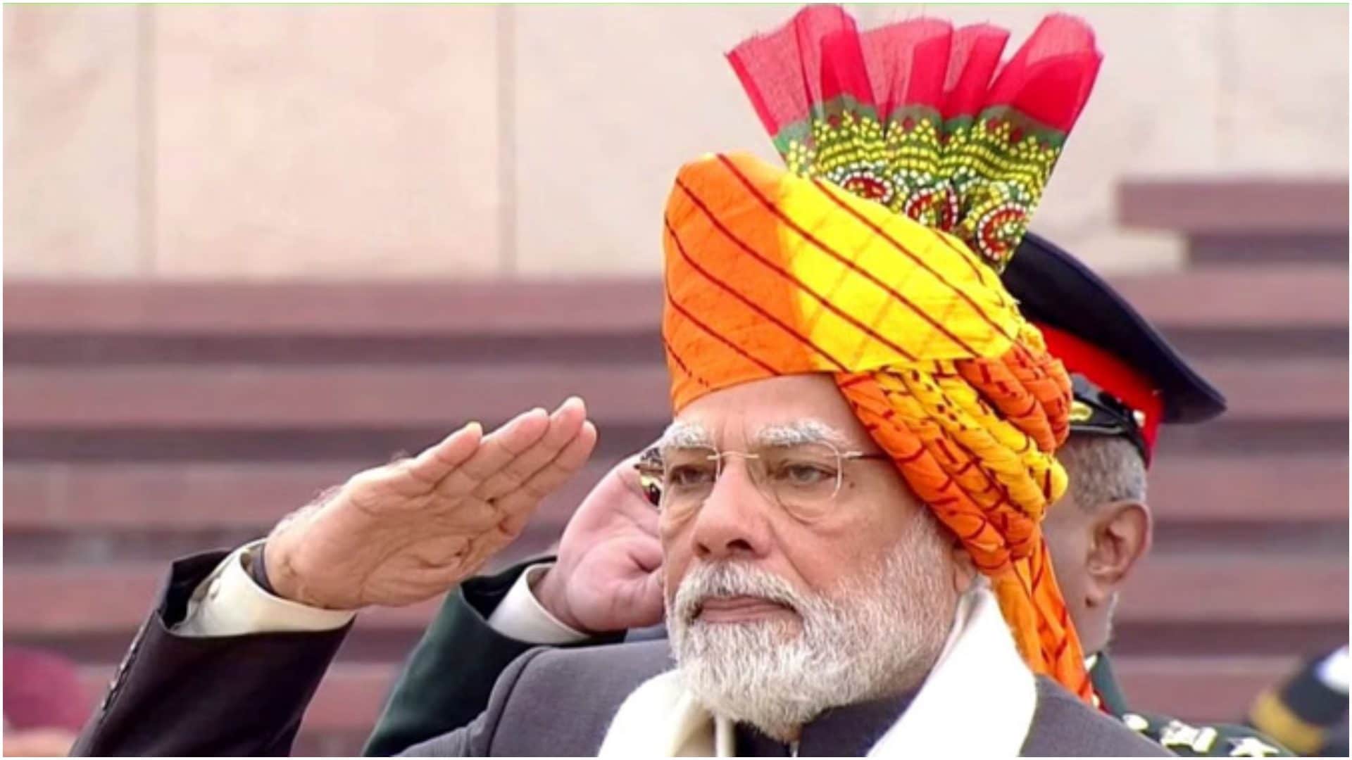 PM Narendra Modi 2026 Republic Day Attire Images Pm Modi Look Safa Pagdi