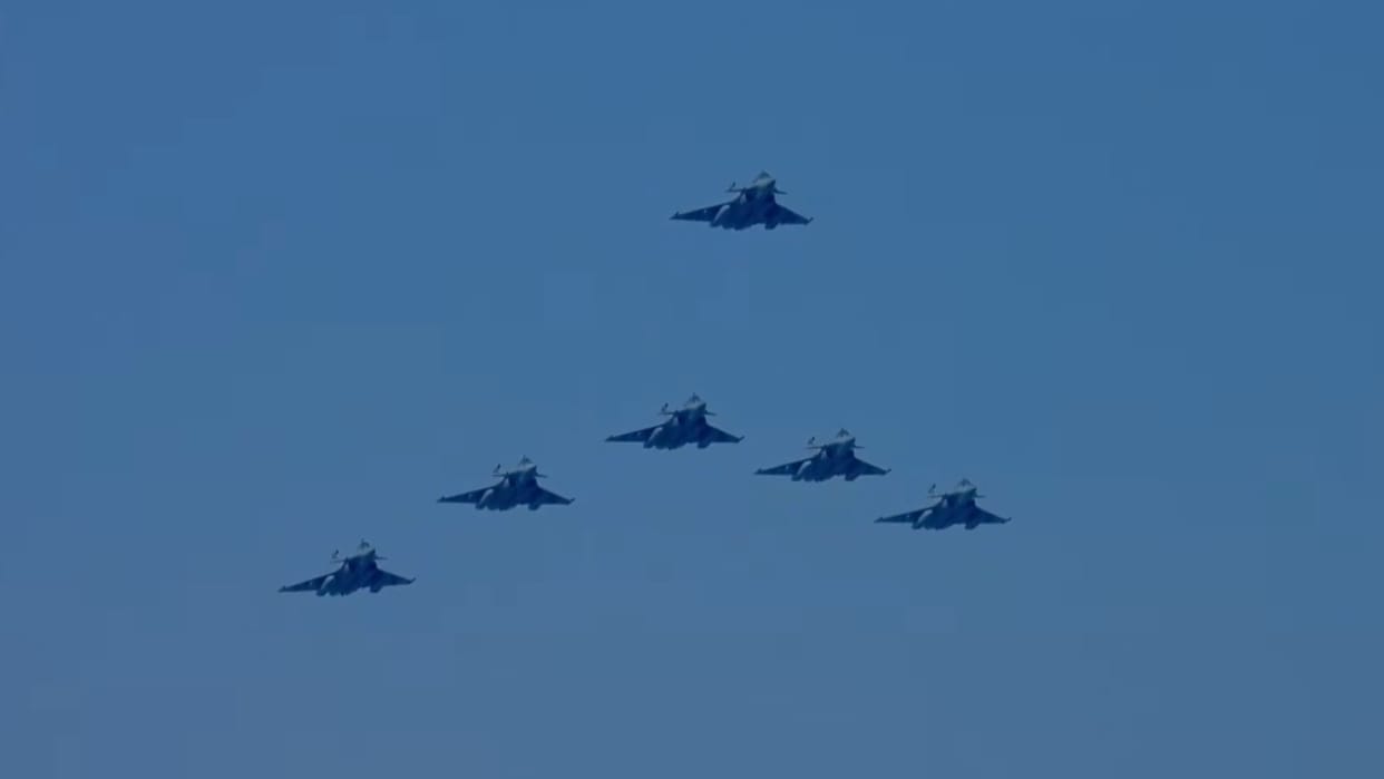 republic day parade IAF Subtle Message By Showcasing Unseen Weaponry On Fighter Jets