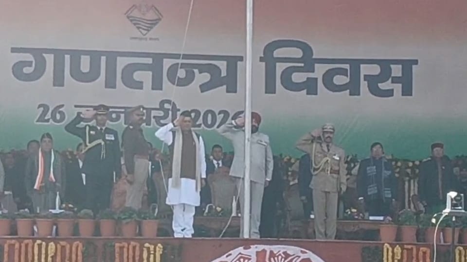 Republic Day 2026 Governor Gurmeet Singh took salute at parade in Dehradun and several tableaux were displayed