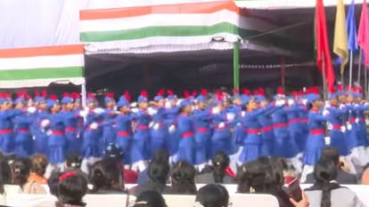 Governor hoisted tricolor in capital took salute grand parade was organized on 77th Republic Day