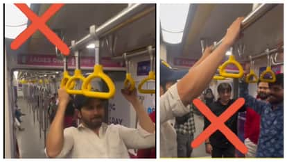Varun Dhawan pull ups inside Mumbai Metro invite safety warnings from authorities Watch Viral Video