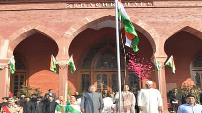 AMU celebrates 77th Republic Day