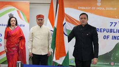 India 77th Republic Day celebrated in Dublin in Ireland