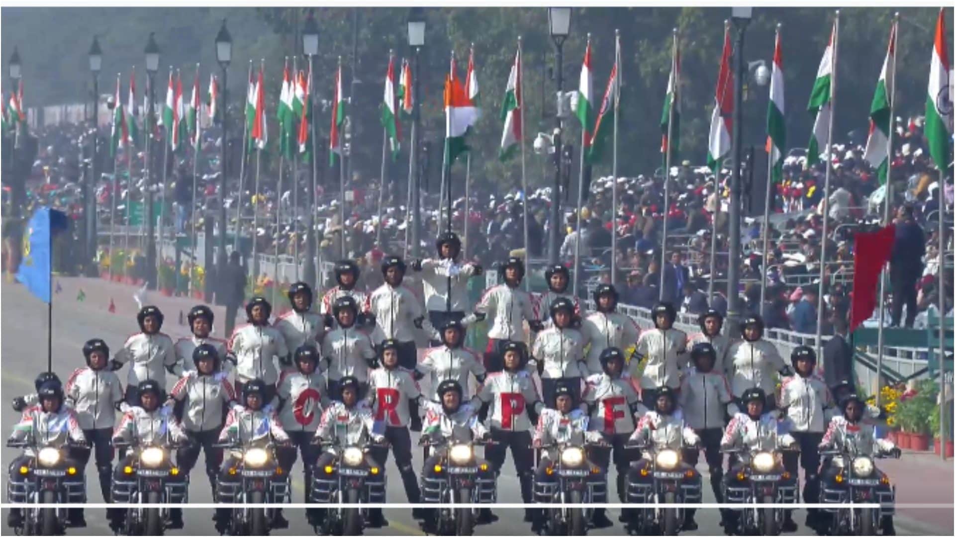 महिला डेयरडेविल्स कर्तव्य पथ पर