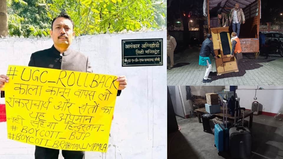 City Magistrate Alankar Agnihotri slept at his residence during night trucks loaded with goods remained parked