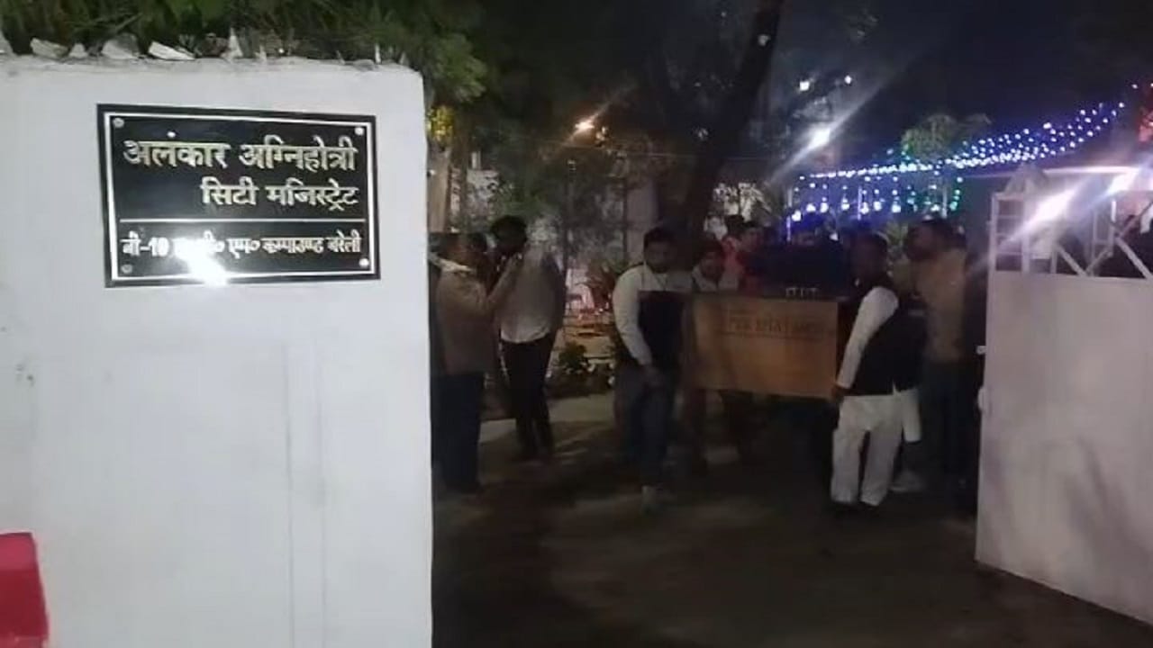 City Magistrate Alankar Agnihotri slept at his residence during night trucks loaded with goods remained parked
