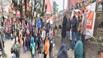 Bank employees in Shimla hold a one-day state level strike, demanding a five-day work week.