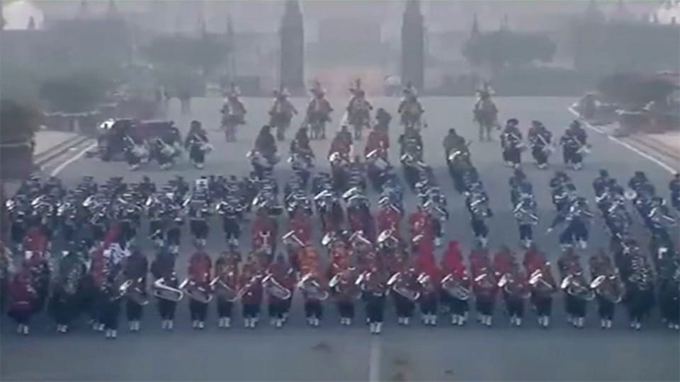 Full dress rehearsal for the Beating Retreat ceremony today traffic police issue advisory restrictions on thes