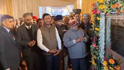 Administrator Gulab Chand Kataria laid foundation stone for two new police stations in Chandigarh