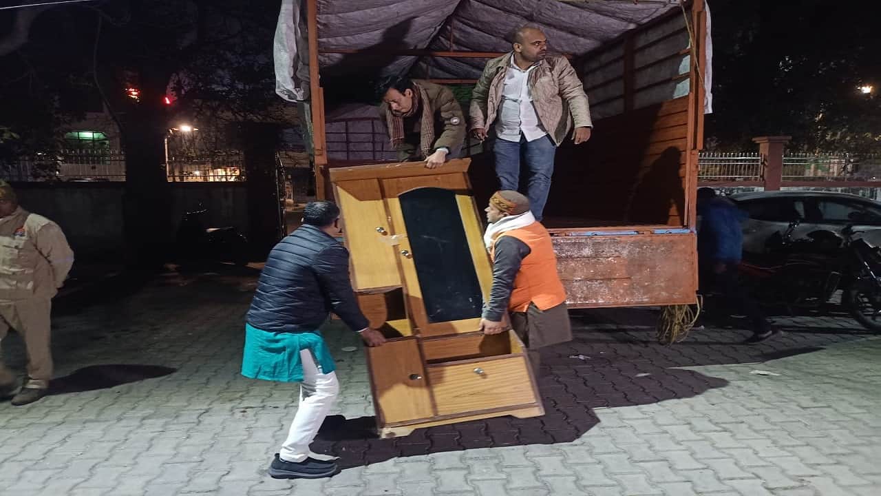 City Magistrate Alankar Agnihotri slept at his residence during night trucks loaded with goods remained parked