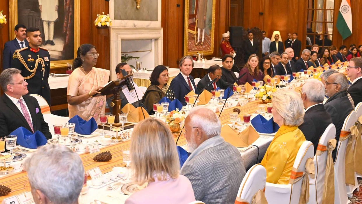 Rashtrapati Bhavan Dinner For EU leaders A glimpse of India traditional heritage featuring Himalayan flavors