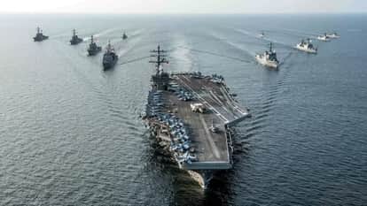 us warship abraham lincoln carrier strike group reached near iran speculation of attack on tehran