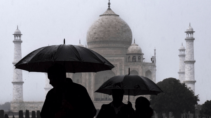 released forecast in North India also UP update with snow cover in Kashmir and red alert Delhi