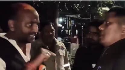 CO Devendra Kumar and former SP MLA Manoj Singh dispute arose in Chandauli