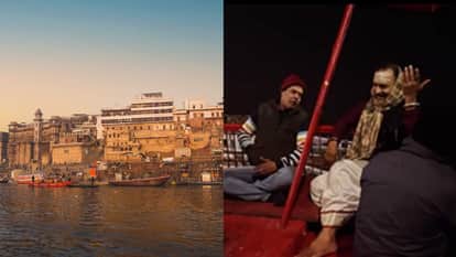 Midnight a group sing amazing song at banaras ganga ghat touches users heart video goes viral