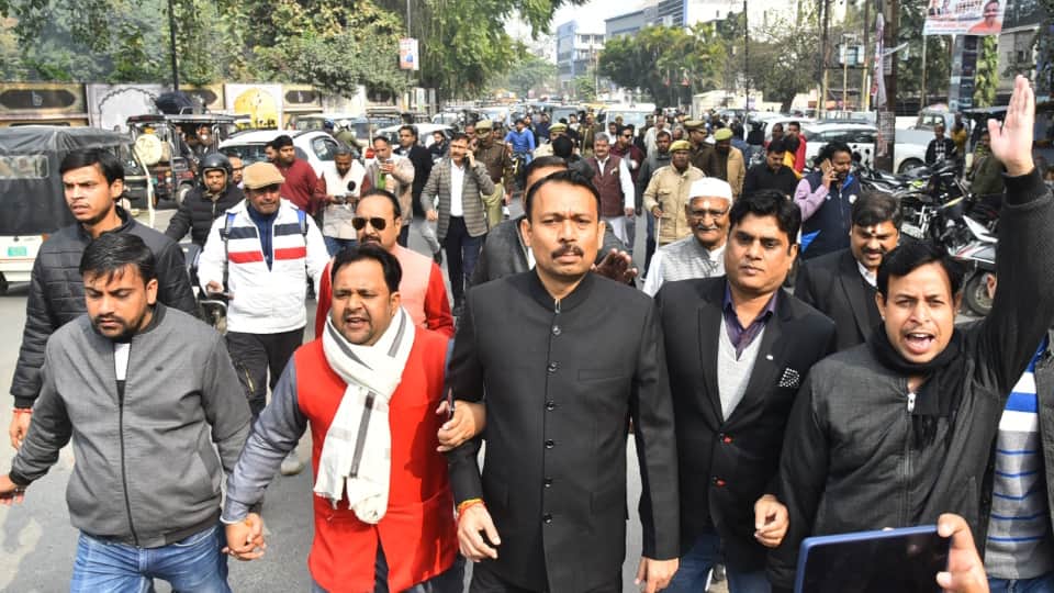 Bareilly City Magistrate Alankar Agnihotri protest from his residence to Collectorate five hours timeline