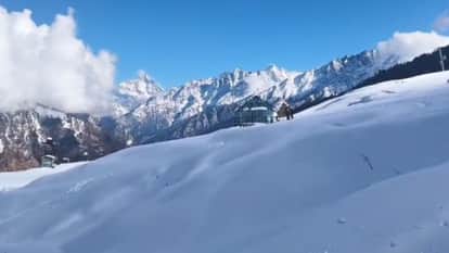 Snow is melting rapidly in Auli putting the games at risk Chamoli Uttarakhand news in hindi