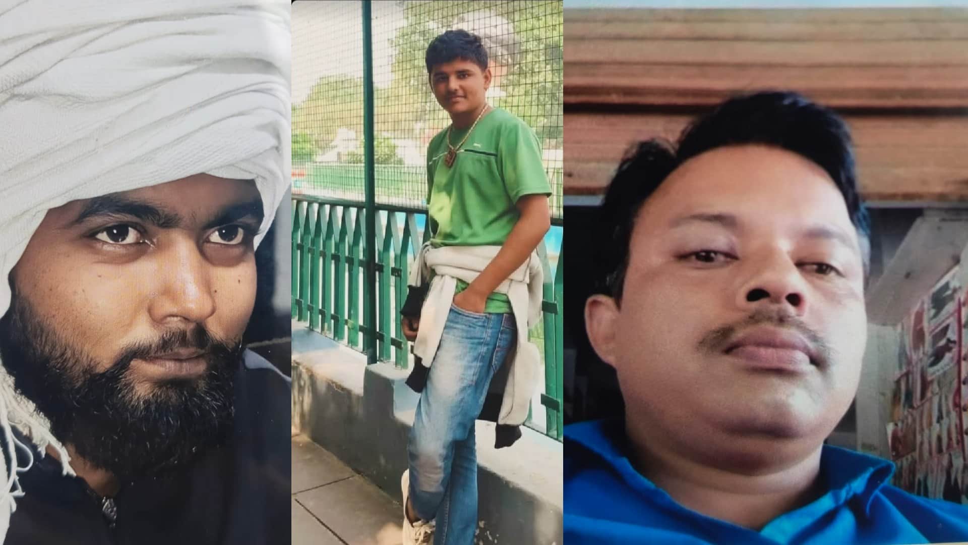 मृतक अंसार, हिंमांशु वाजपेई और मनोज कुमार वाजपेई।