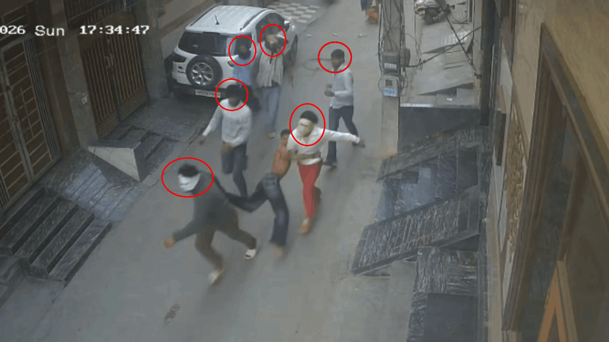 student dragged out of his house in semi-naked state by some masked men who attempted to kidnap him video