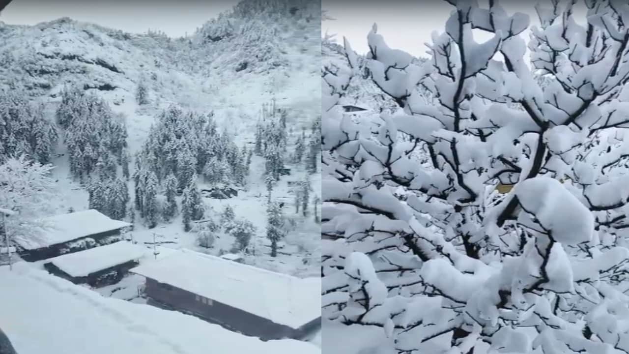 HP Snowfall pics: shimla, Manali, Kufri, and other high-altitude areas of covered in snow