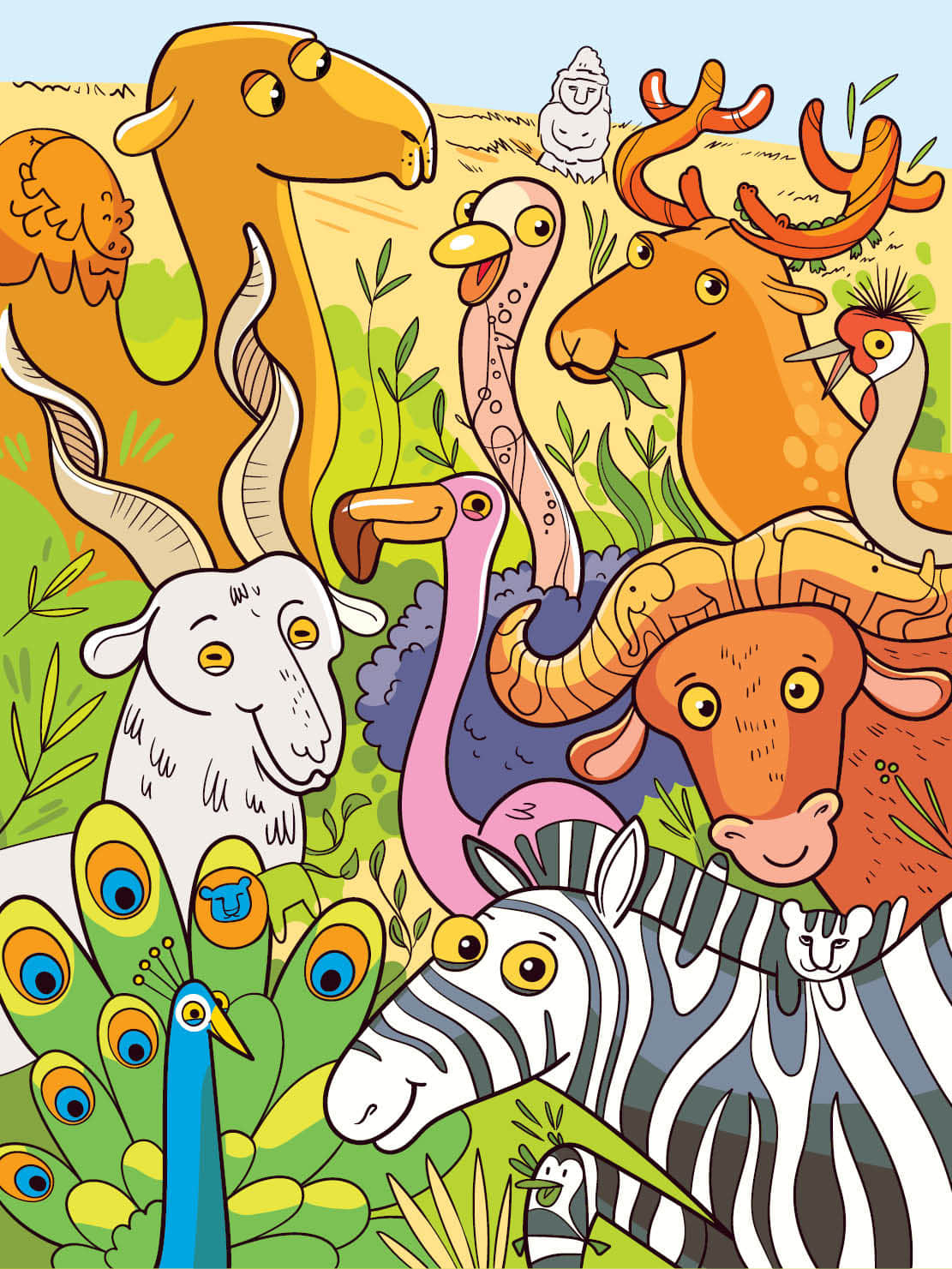 जानवरों की भीड़ में 10 सेकेंड में ढूंढकर दिखाएं हाथी