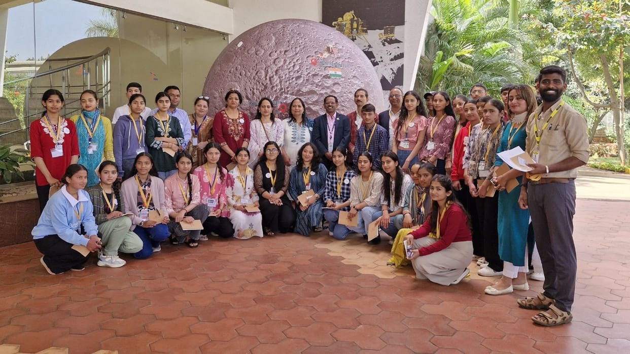 School students from Himachal Pradesh learned about space science and satellite technology at ISRO