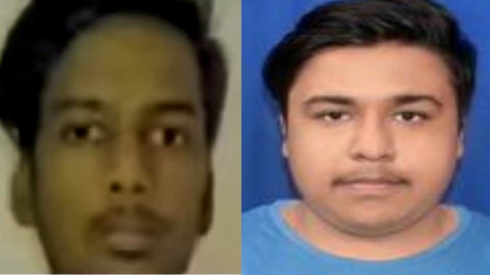 पार्थ जिंदल और मयंक नारायण गांगे की फाइल फोटो।