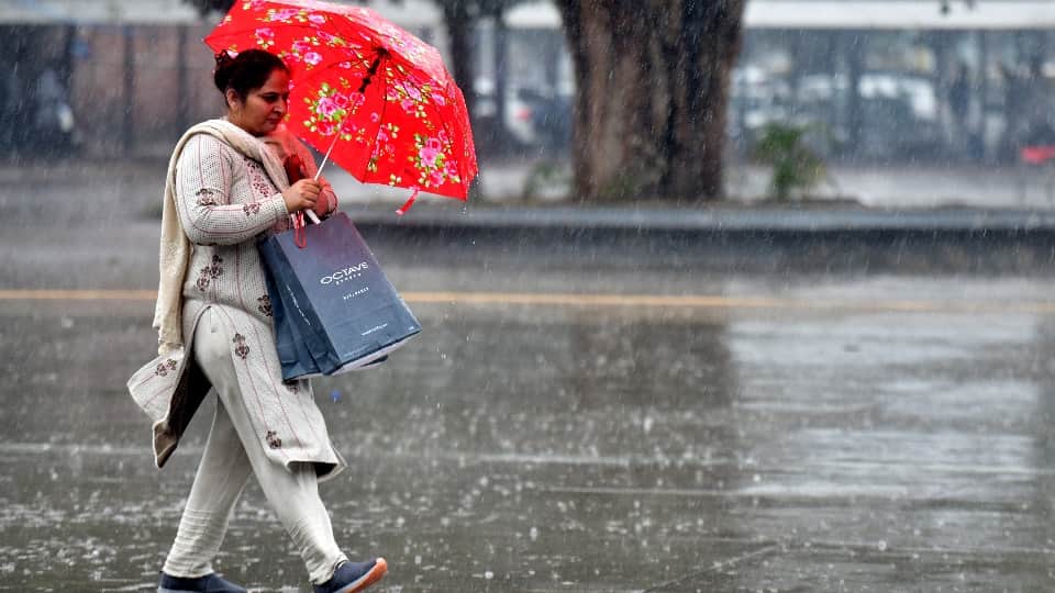 weather in Punjab today alert for strong winds and rain