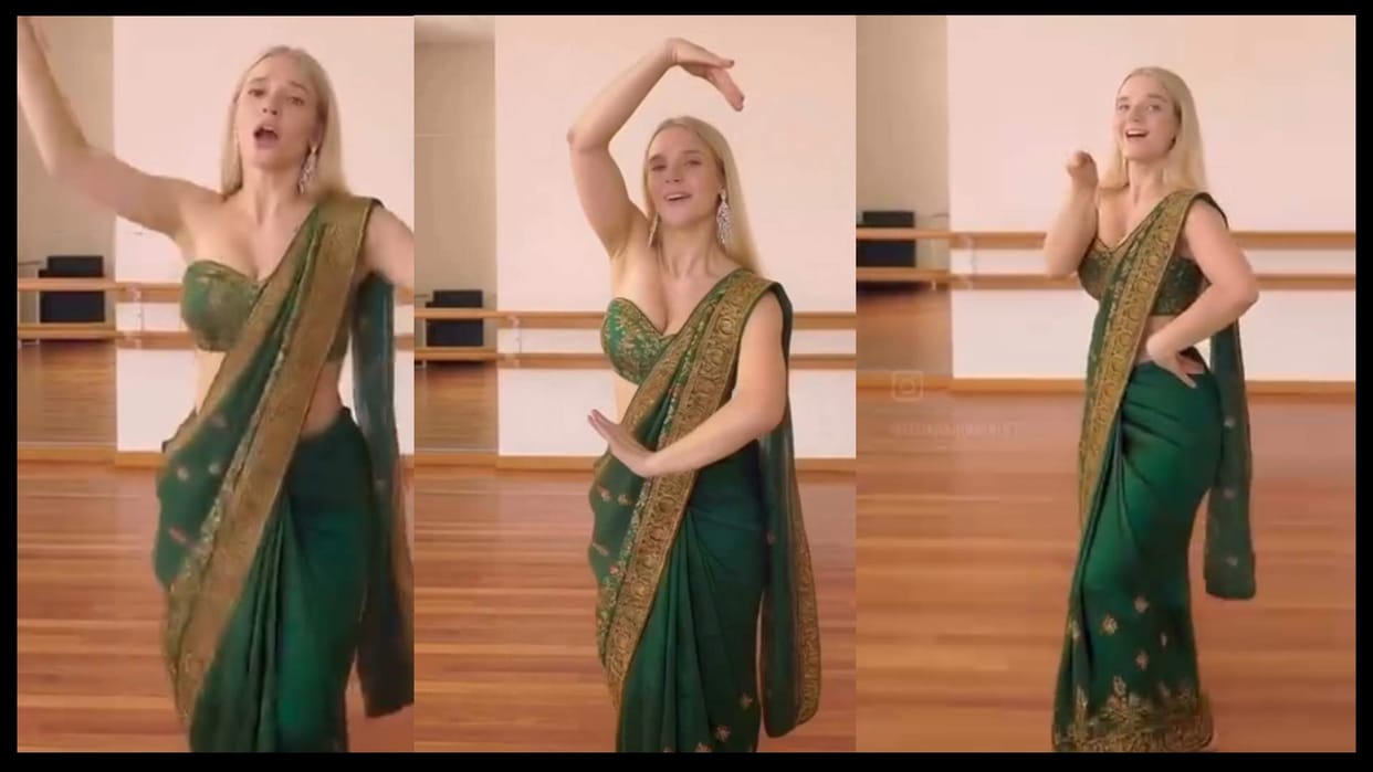 Foreign girl who perform amazing dance on dhurandhar movie shararat song video goes viral