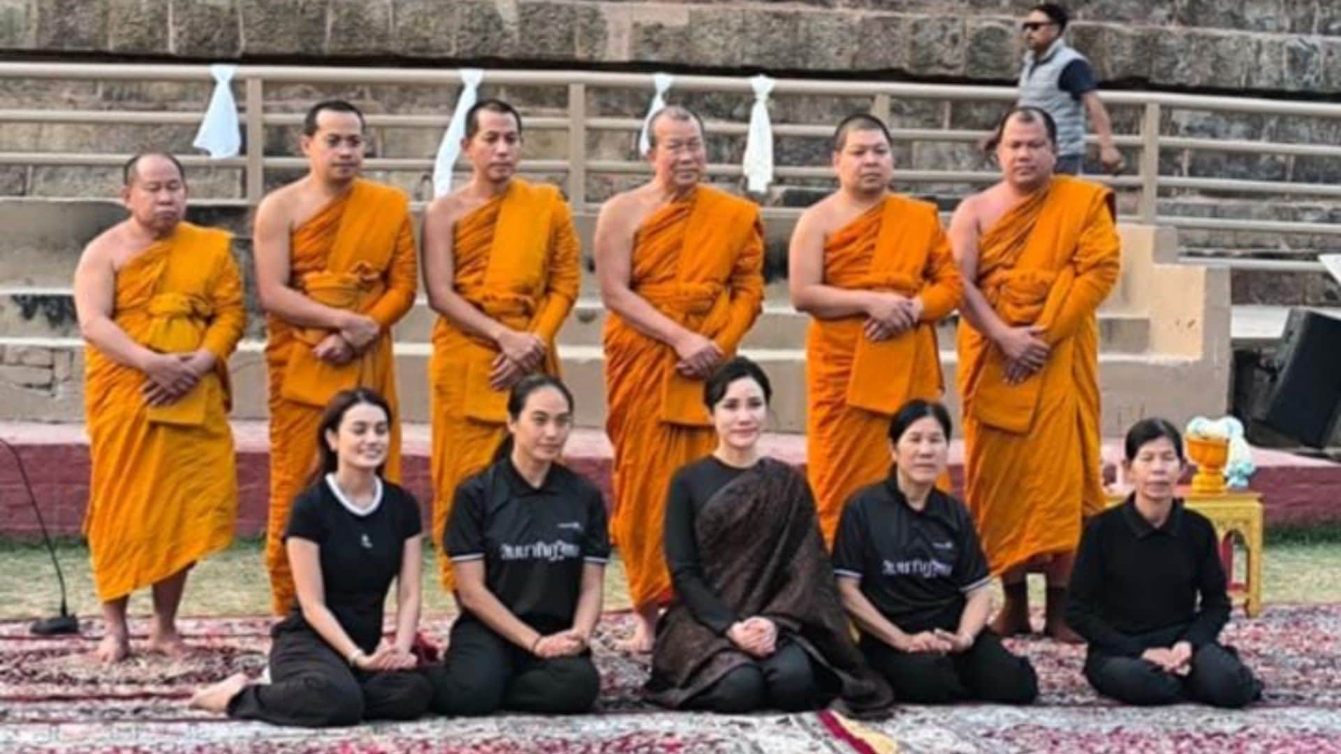 Princess of Thailand visited Buddhist temple and offered prayers to Lord Buddha in varanasi