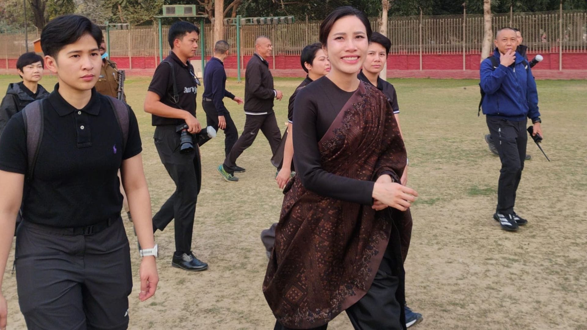 Princess of Thailand visited Buddhist temple and offered prayers to Lord Buddha in varanasi