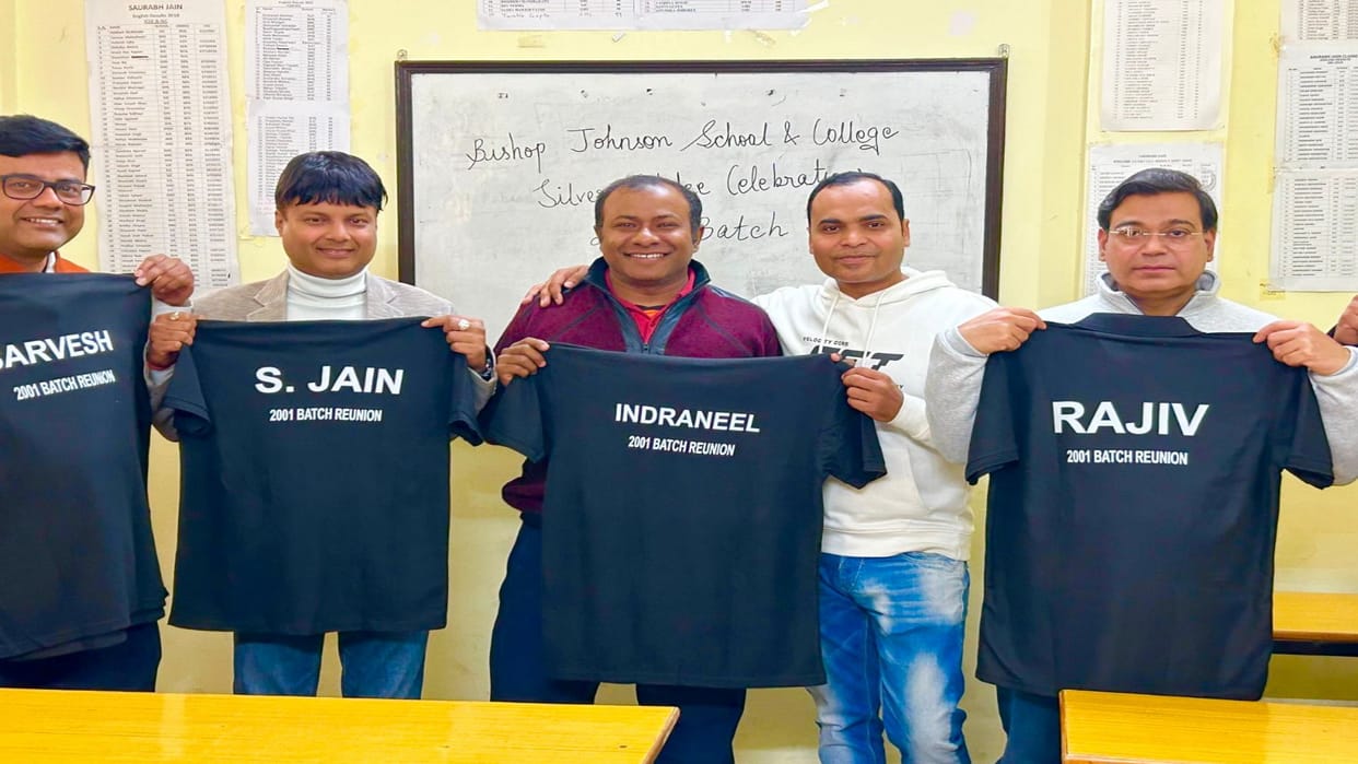 Silver Jubilee and Reunion Celebration of 2001 Batch at Bishop Johnson School on January 31