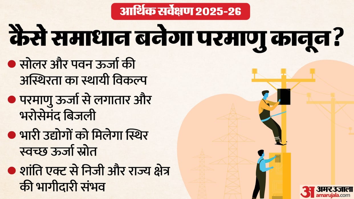 New law on nuclear energy to help overcome challenges in renewable sector Economic Survey
