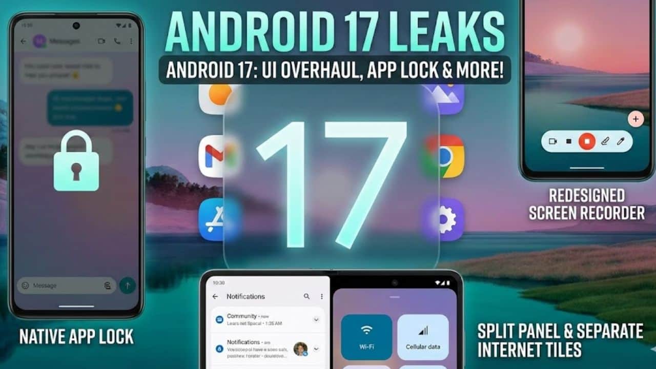 android 17 to feature blur effect inbuilt app lock split notification panel update launch details
