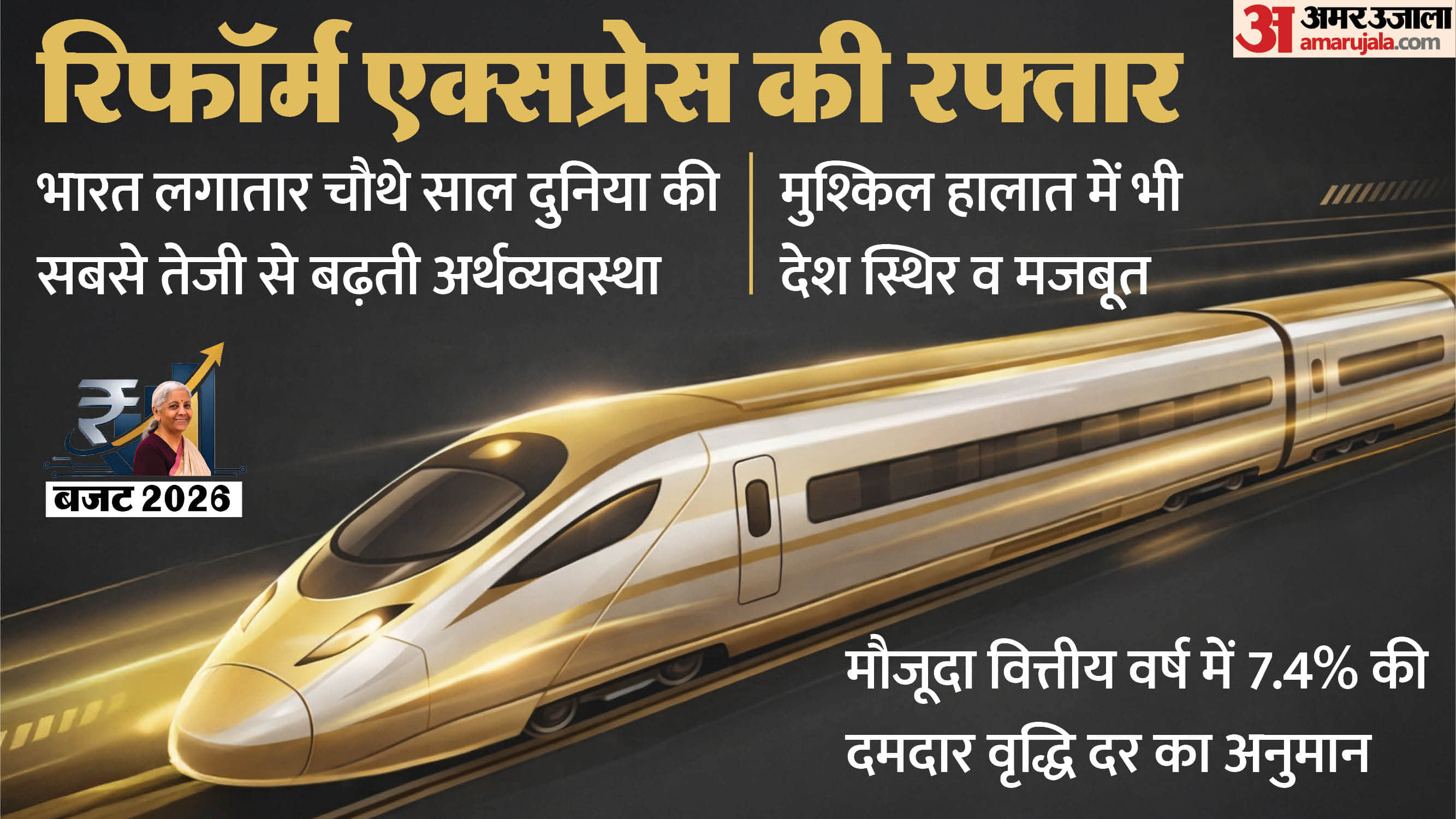 आर्थिक सर्वे में रफ्तार एक्सप्रेस।