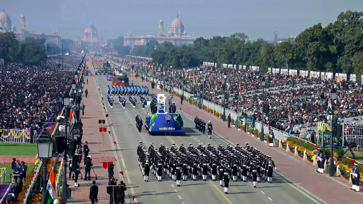Republic Day Parade Awards Indian Navy declared best marching contingent Maharashtra tableau also wins award