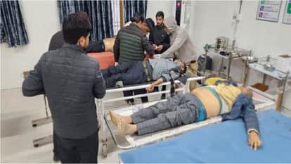 horrific road accident occurred near Buchawas on NH-152D in Mahendragarh