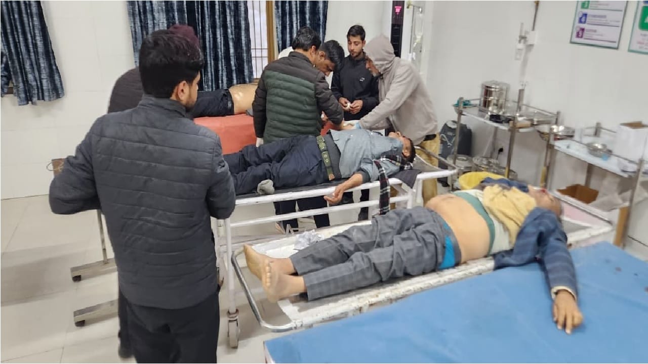 नेशनल हाईवे-152डी पर हादसा