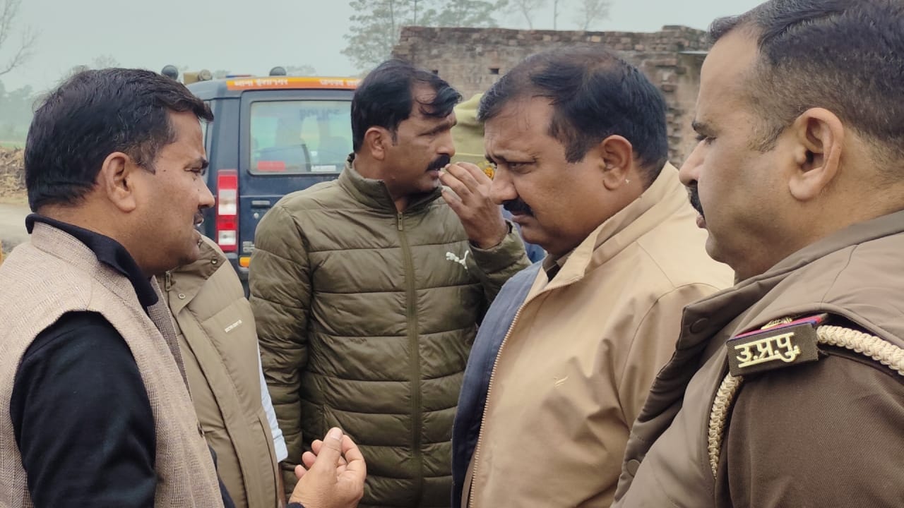 अंत्येष्टि के दौरान सीओ सहित तीन थानों की पुलिस रही मौजूद