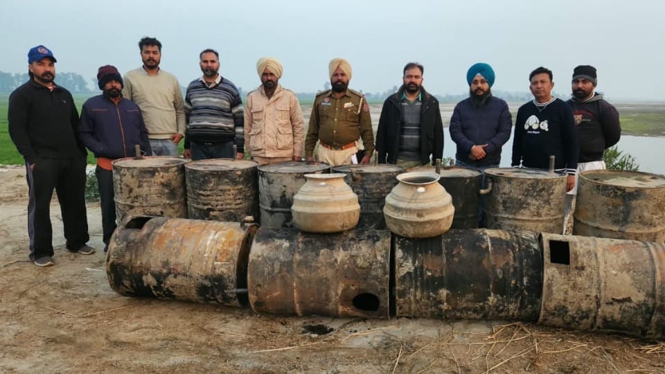 Action against illicit liquor Excise Department recovered 10,400 liters of raw material for illegal liquor
